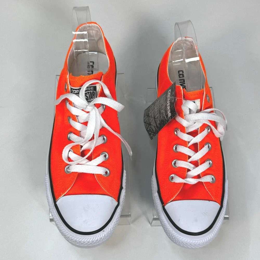Converse Chuck Taylor All Star Low Top Neon Orange M 7.5 W 9.5 152810F NWT